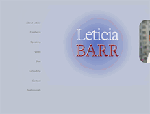 Tablet Screenshot of leticiabarr.com